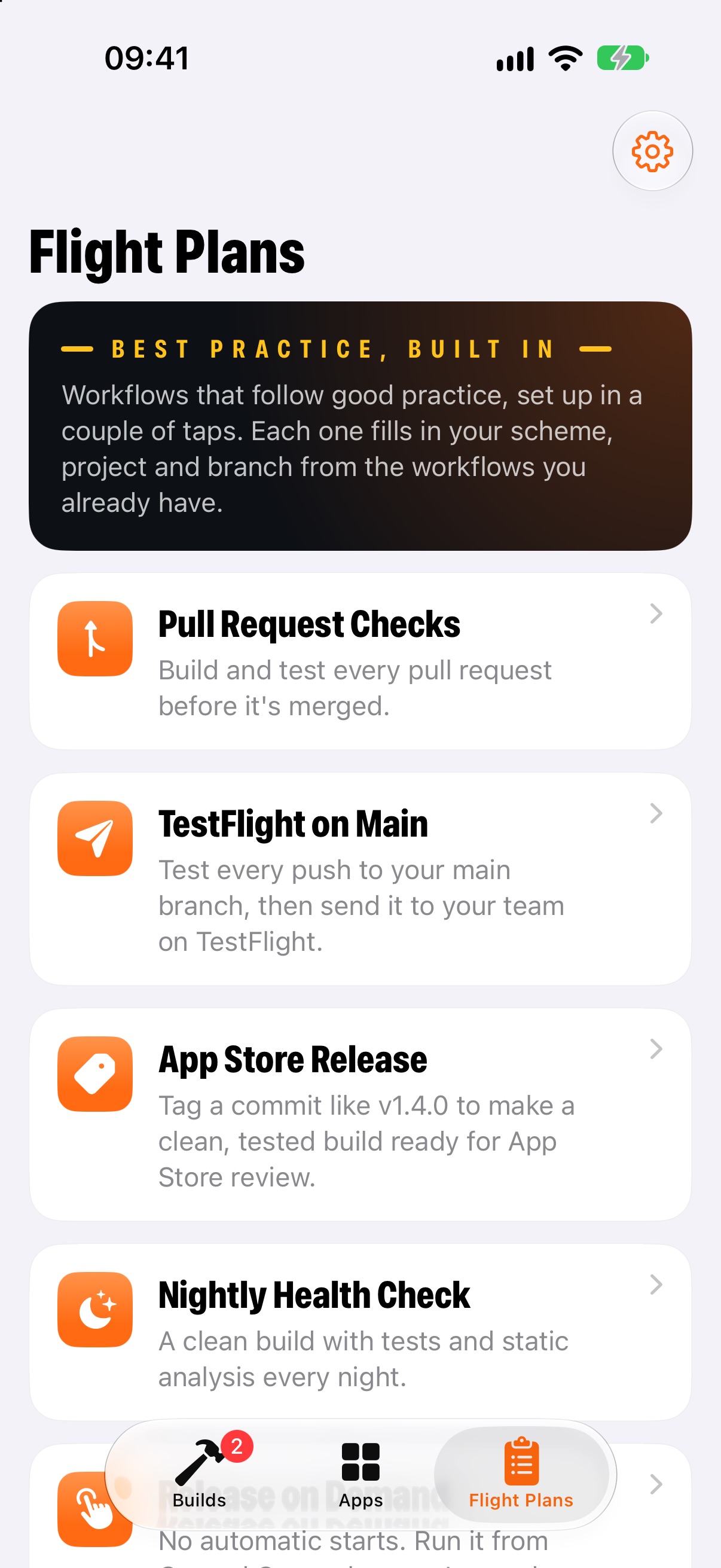 The list of Flight Plans
